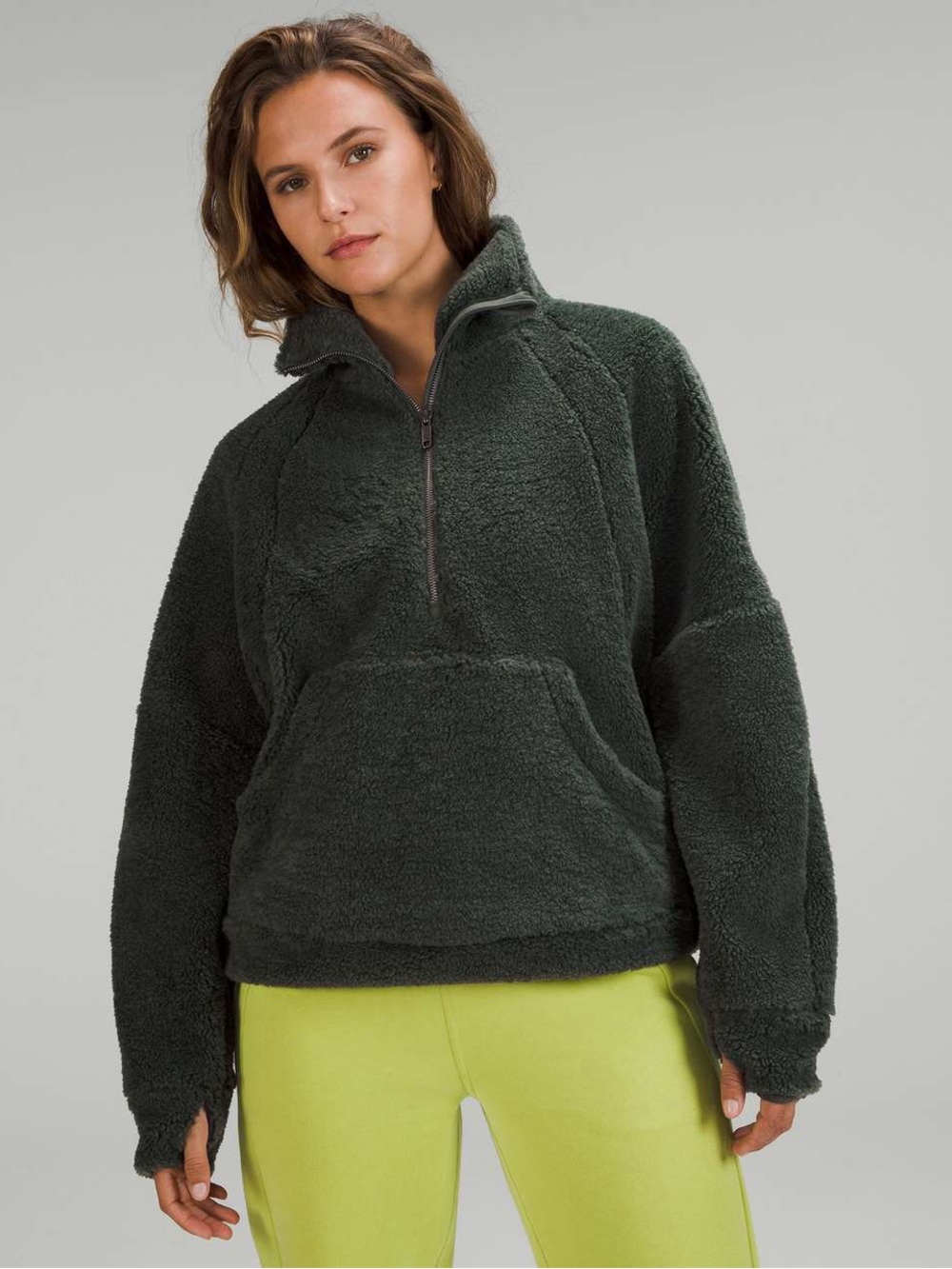 Lululemon Scuba Oversized Fleece Funnel-Neck Half-Zip